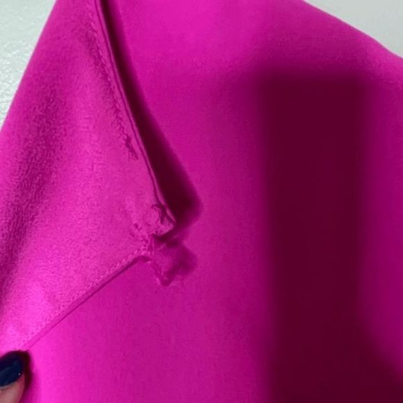 Trina Turk Hot Pink Long Sleeve Shift‎ Dress - Picture 5 of 7